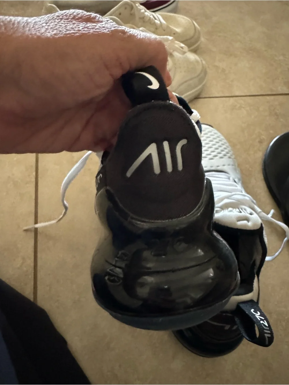 Nike Men’s Sneakers in White and Black